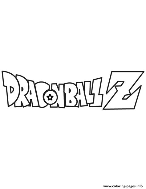 Dragon Ball Z Logo Printables.
